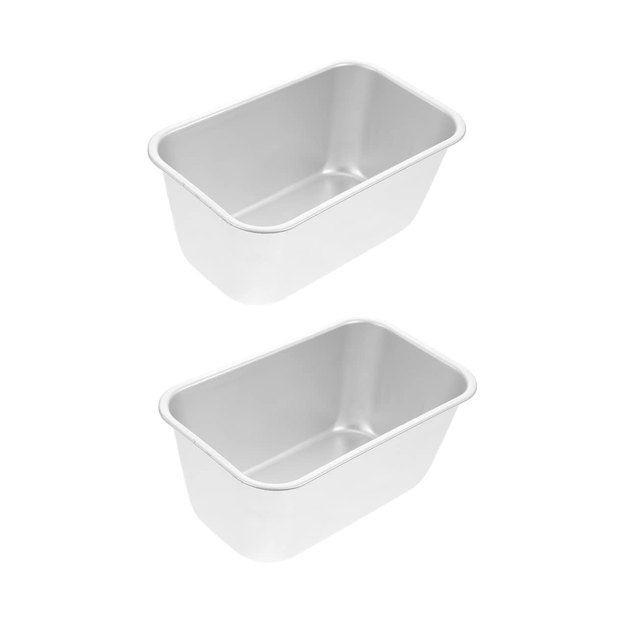 MUCKLILY 1set Aluminium Alloy Toast Baking Pans Bread Mold for Kitchen Conduction Easy Toast Everyday Baking 2pcs