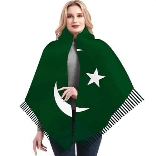 Nation Flag Womens Winter Scarf Soft Warm Blanket Scarves Fringe Pashmina Scarf 77" L x282