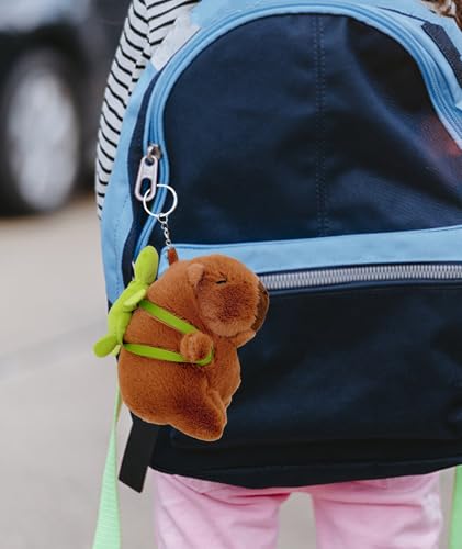 Image of Capybara Keychain, Adorable Animal-Themed Gift, Premium Metal Alloy Keychain, Unique Capybara Design for Keys or Bags, Durable Everyday Accessory (One Piece)