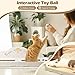 ComSaf Large Cat Scratcher Bed with Durable Sisal Mat, Interactive Cat Lounger Bed with Scratching Mat, Protect Furniture