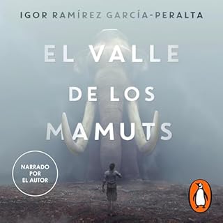 Diseño de la portada del título El valle de los mamuts