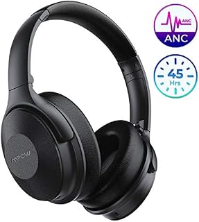 Mpow Active Noise Cancelling Headphones, H17 New Bluetooth Headphones Over Ear with 45H