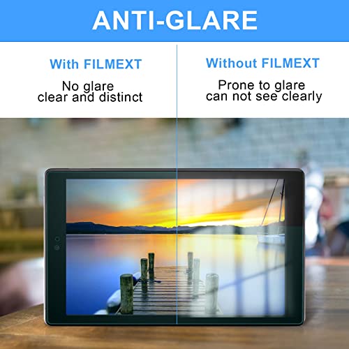 Filmext 2 Pack Fire Hd Tablet 10.1 Inch(7Th/9Th Generation, 2017/2019 Release) And Fire Hd 10 Kids Edition Screen Protector Anti-Glare Anti-Blue Light Pet Film #TOP3