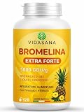 Bromelina extra forte 5000 gdu/g con Tarassaco – Integratore Naturale ad Alta Titolazione per diuresi dei Liquidi e Funzione Depurativa – 120 Capsule
