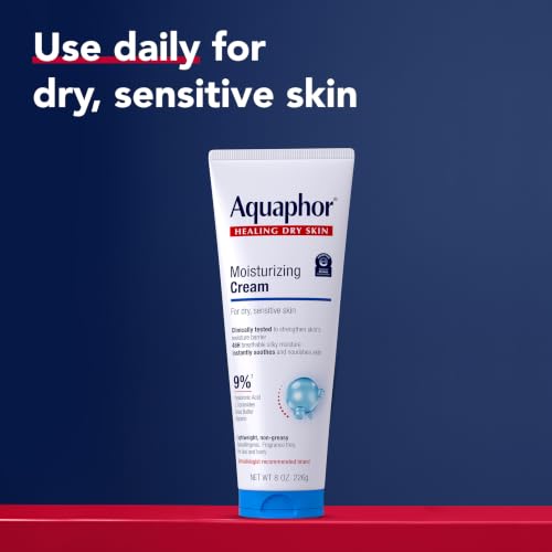 Aquaphor Moisturizing Face and Body Cream with Hyaluronic Acid, 8 OZ - image 9