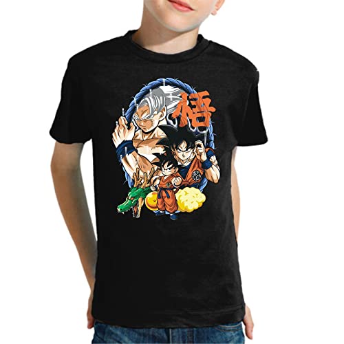 Camiseta de NIÑOS NIÑAS Dragon Anime Bolas Ball Manga Son Maestro Capsule 223 9-10 Años