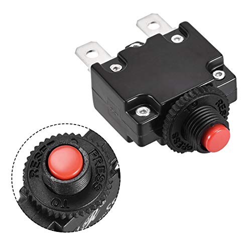 Sourcingmap Thermal Circuit Breakers 4A 125/250V AC 32V DC Push Button Manual Reset Overload Protector Switch 2 Pcs - Image 4