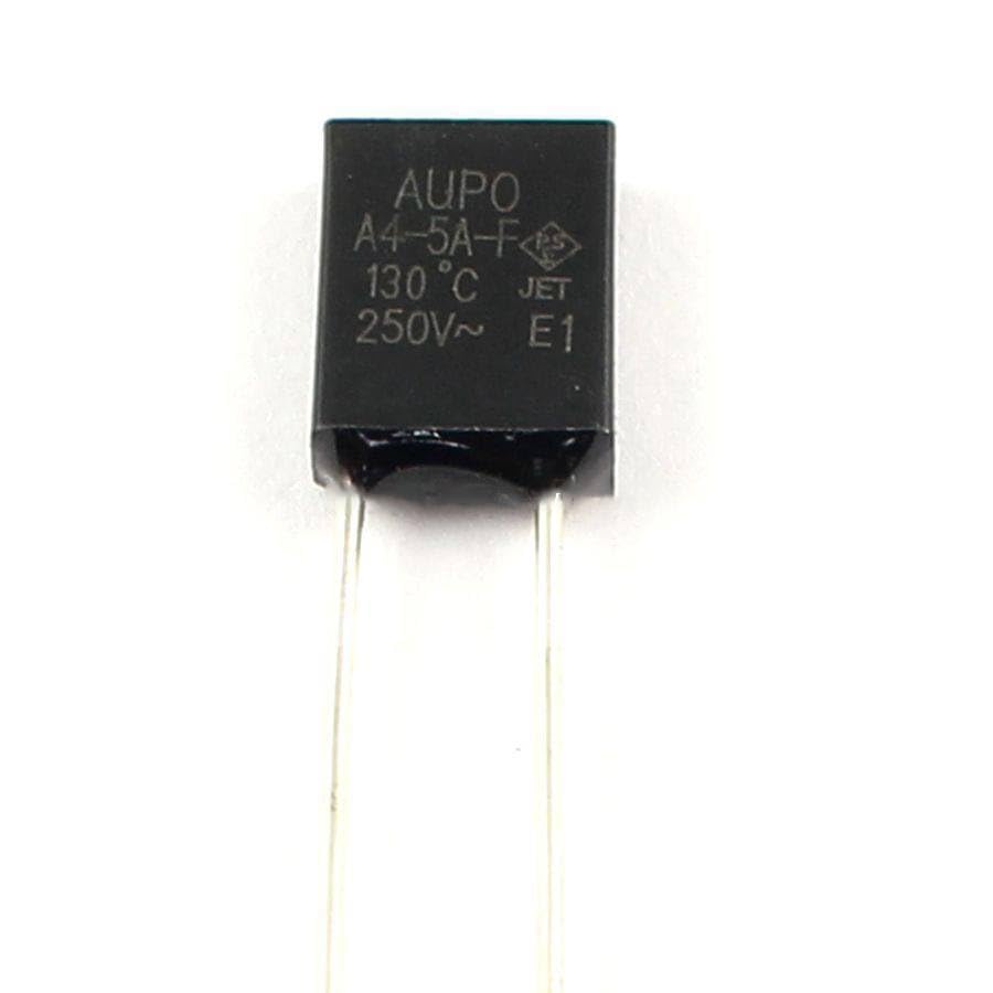 10 Pcs Thermal Fuse Cutoff TF 130 Degree 250V 5A A4-5A-F