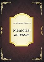 Memorial adresses 5519379076 Book Cover