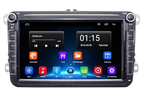 WUPEDI Radio for coche de 2 DIN HD de 8 pulgadas, reproductor de vídeo Android for coche, GPS, WIFI, Bluetooth, navegación,...