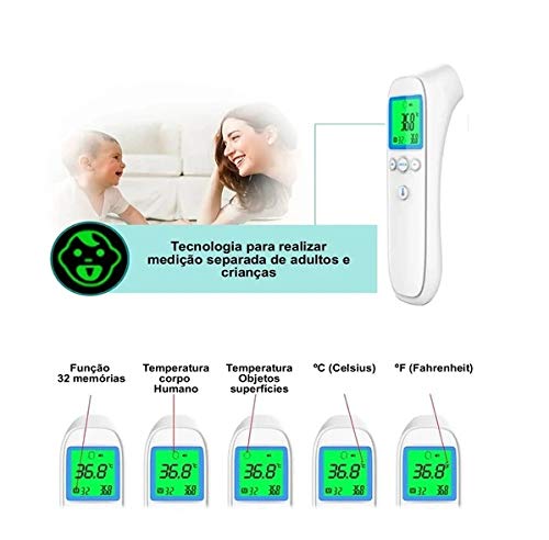 Termômetro Digital Infravermelho De Testa Medidor Temperatura - B688