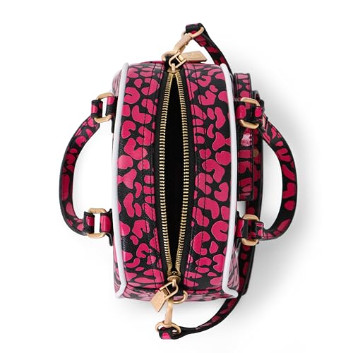 Von Dutch Womens Animal Print Bowling Bag Purse - Stylish Women's Handbag with Adjustable Strap, Spacious Interior, and Iconic Logo Design (Hot Pink Cheetah) by Von Dutch - Image 7