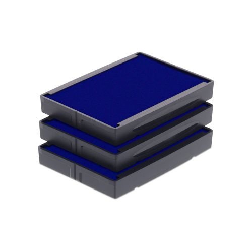 Trodat cartouche d'encre 6/4929 bleu lot de 3 pour tampon encreur de bureau