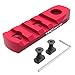 TPO 4-Slot, 7-Slot Aluminum Mlok Picatinny Rail Mount, T-Nuts & Screws & Hex Wrench Included (MK4, MK7) (4,4,7-Slot w/QD Socket-red)