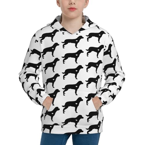 Golden Retriever Boy, Girls Sports Shirt Youth Pullover Fashion Hooded Sweatshirt3