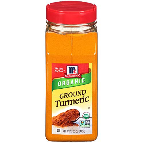 Mccormick Ground Turmeric (Organic, Non-Gmo, Kosher), 13.25 Oz & Classic Garlic Powder, Value Size, 8.75 Oz #TOP22
