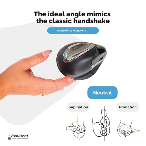 Evoluent Verticalmouse 4 Mac Wireless Mouse White - 4