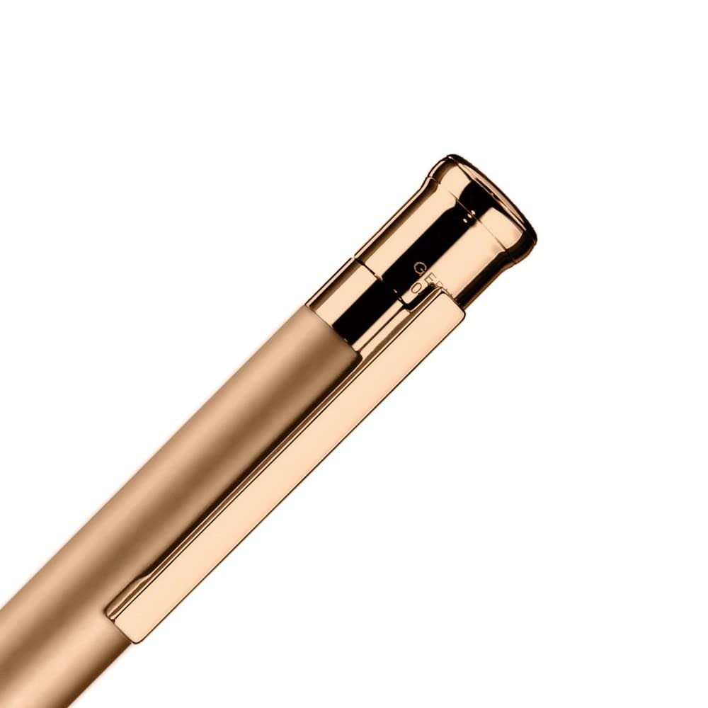 Otto Hutt 001-11606 - Kugelschreiber Design 04 in Roségold, aus Metall hergestellt, Länge 13,3 cm, Durchmesser 10,8 mm