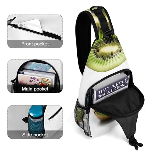 Mochila tipo sling para deporte y senderismo Green Kiwi miniatura 4