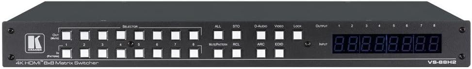 Kramer VS-88H2 8 x 8 4K HDR HDCP 2.2 Matrix Switcher