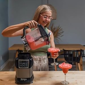 Ninja Kitchen System with Auto-iQ Boost™ – High-Performance Blending and Nutrient Extraction – 72 oz. Total Crushing Pitcher, 5-Cup Processor Bowl, 24 oz. Nutri Ninja Cup Ninja Kitchen System with Auto iQ Boost–High Performance Blending and Nutrient Extraction–72 oz Total Crushing Pitcher 5 Cup Processor Bowl 24 oz Nutri Ninja Cup