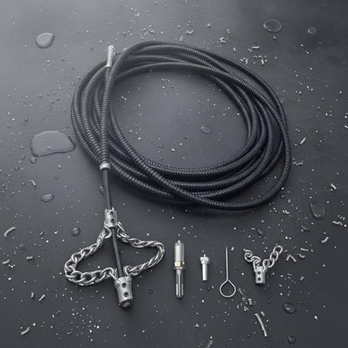 Desatascador de Tuberías de Acero de Alta Resistencia, Cadena Flexible para Alcantarillado y Desobstrucción Profesional, 5 m miniatura 4