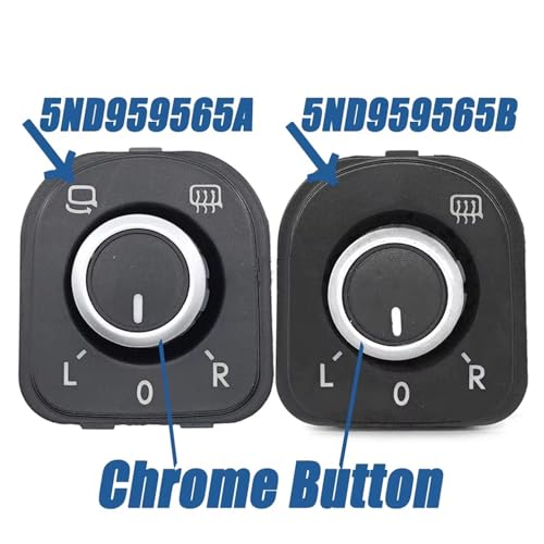 Bouton de rétroviseur rabattable 5ND959565A commande robuste Passat B6 et Golf MK5 MK6 - 4