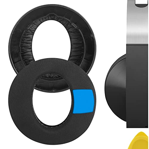 Geekria Sport Replacement Ear Pads for Sony PlayStation Platinum Wireless Headset, PS4 Platinum Wireless (CECHYA-0090) Headphones, Repair Parts (Black)