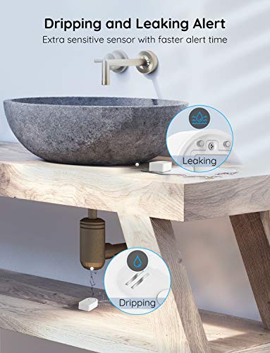 Govee Wifi Water Sensor, 100Db Adjustable Audio Alarm And Smart App Alerts, Leak And Drip Alert With Email, Detector For Home, Basement(Not Support 5G Wifi) #TOP4
