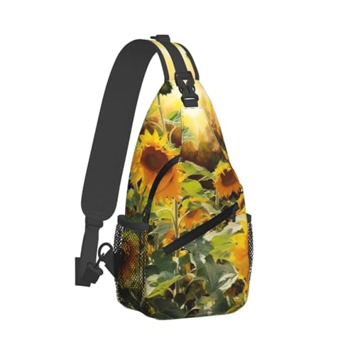 Bolso cruzado tipo sling para hombre y mujer negro miniatura 2