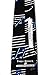 Three Rooker Mens Muscial Notes tie Mens Music Neckties