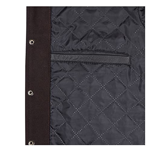 Image of Varsity Jacket Baseball Letterman Jacket- Wool and Leather Premium Quality Unisex Basketball Jacket