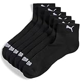 PUMA Mixte Quarter Cushioned Recycled Cotton Chaussette, Noir, 43-46 EU
