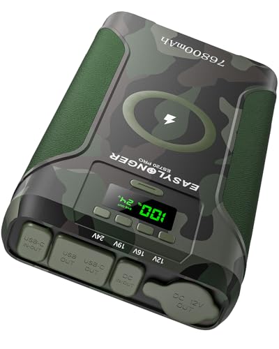 EASYLONGER ES720 PRO CPAP Battery Pack, 276Wh CPAP Power Supply for Emergency, Camping, CPAP Battery...