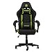 Snakebyte Gaming Seat EVO - schwarz/grün - Gaming Stuhl mit extra gepolsterte Armlehnen, Einstellbarer Neigungswinkel, höhenverstellbarer Schreibtischstuhl, Ergonomischer Stuhl, Chefsessel, Bürostuhl