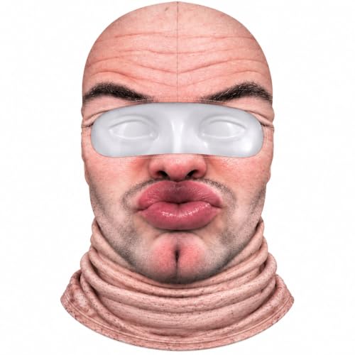 Funny Realistic Face Ski Mask,Old F*cker Man Winter Face Mask - image 1