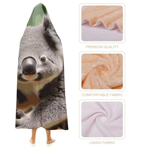 Couverture à capuche koala pour soirées cocooning sur le canapé - 5