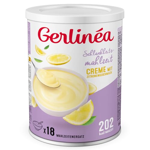 Gerlinéa - Schlankheits-Mahlzeit-Creme - Vollständiger und schneller Mahlzeitenersatz - Geschmack: Zitrone - 540 g