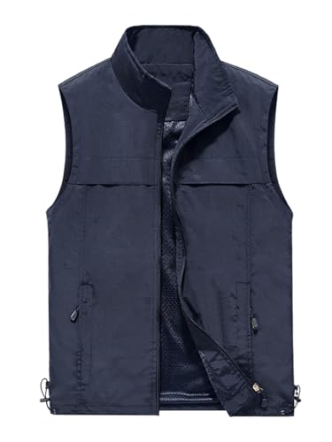 Men's Fishing Vest Utility Casual Lightweight Outdoor Vest Work Fish Photo Travel Sleeveless Jackets Vest