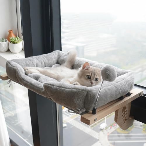 Cama de ventana para gatos ideal para alféizar de apartamento 4