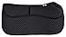 ECP Equine Comfort Products Thermoregulating Western Saddle Pad, Machine Washable Contoured Fit, Water Absorbing, Therapeutic, Shock Absorbing with Adjustable Memory Foam Shims, Black