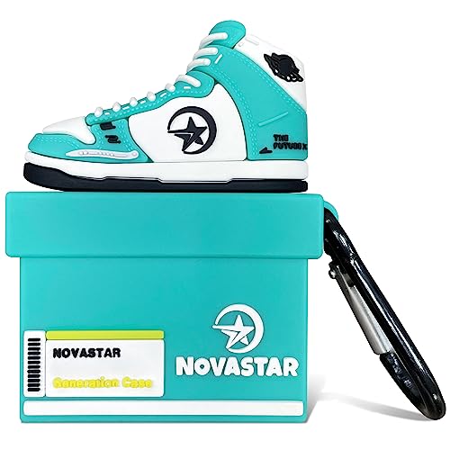 Novastar Compatible With Airpods Case Cover For 2Nd/1St, Fun Kawaii Cute Case Cover Compatible For Airpods Case 2Nd/1St Generation With Keychain (Green) #TOP6