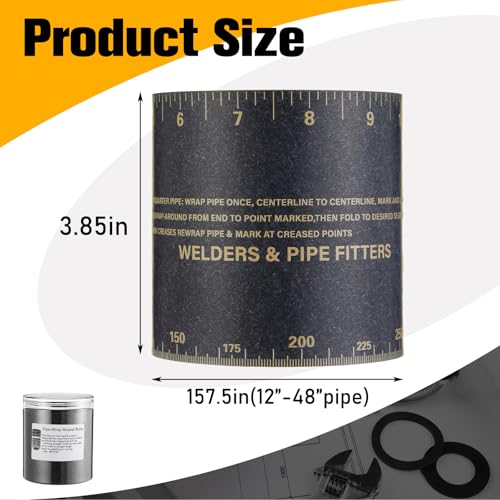 Herramienta para medir tubos de 12 a 48 pulgadas resistente a 550°F miniatura 5