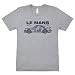 GarageProject101 1976 Le Mans Porsche 934 RSR T-Shirt (M, Athletic Gray)