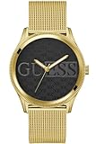 GUESS Orologio da uomo in acciaio inossidabile, oro, Classico