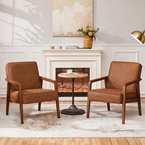 Yaheetech Leather Accent Chair