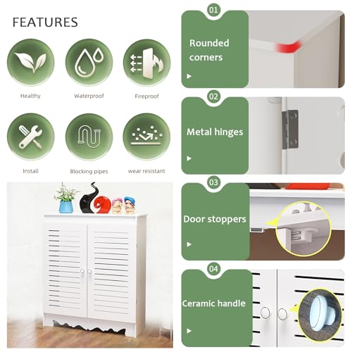 Cache-radiateur étagère de rangement moderne pour salon
