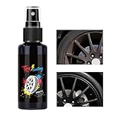 Tire Shine Spray – 50 ml hochwirksames Mittel mit Nano-Radbeschichtung, nachhaltige Formel mit UV-Schutz | fortgeschrittener Automobilhändler für Liebhaber von Restaurierung der Wartung von Garagen D