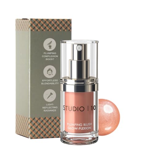 Image of Hydrating Cream Blush – Rosy Peach Tint, Skincare Infused Liquid Blusher with Dewy Glow for Mature Dry Skin