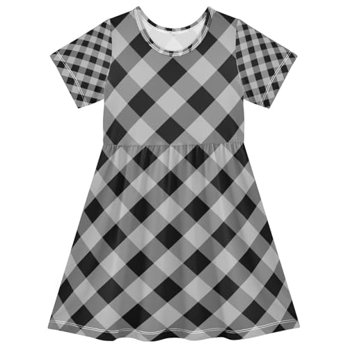 Girls Dress Children’s Place Girls Short Sleeve Dresses for Summer Party A Line